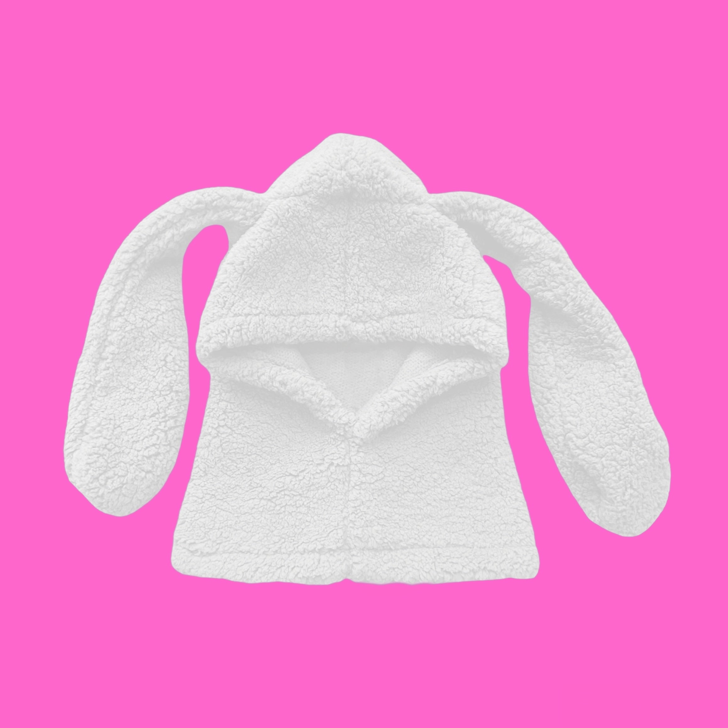 White bunny hood (oversized) – Handsomegirly