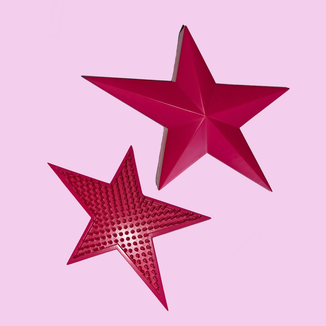 Star brush - hot pink